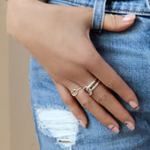 Sterling Silver Long Oval Ring BlackSugar-Korean Fashion Jewelry. Find Your Favorite Jewelry that Kpop Stars Wear